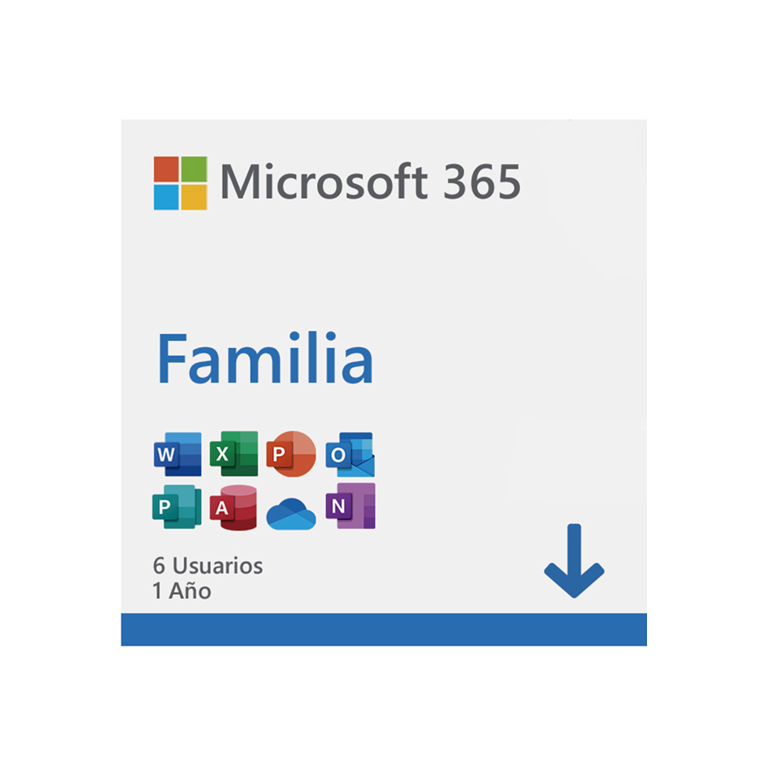 Licencia Microsoft 365 Familia Español 6 Usuarios PC-MAC 64 BITS 12 MESES (6GQ-00088TP) 02