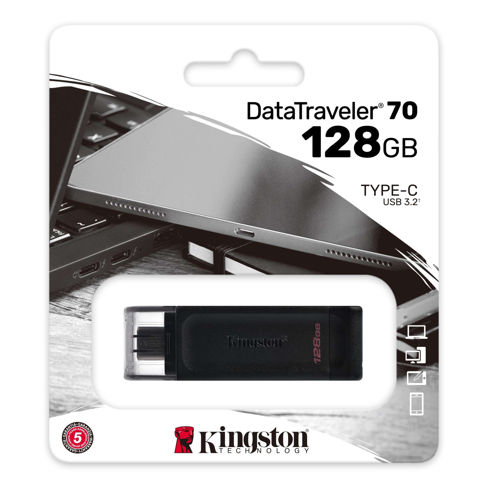 CH132KNG13 – DT70-128GB – KINGSTON DATATRAVELER 70.03